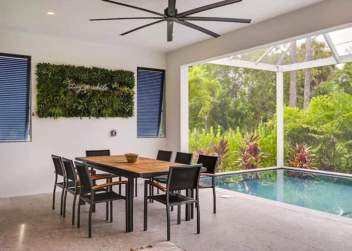 Contemporary Naples Home With Outdoor Kitchen And Pool