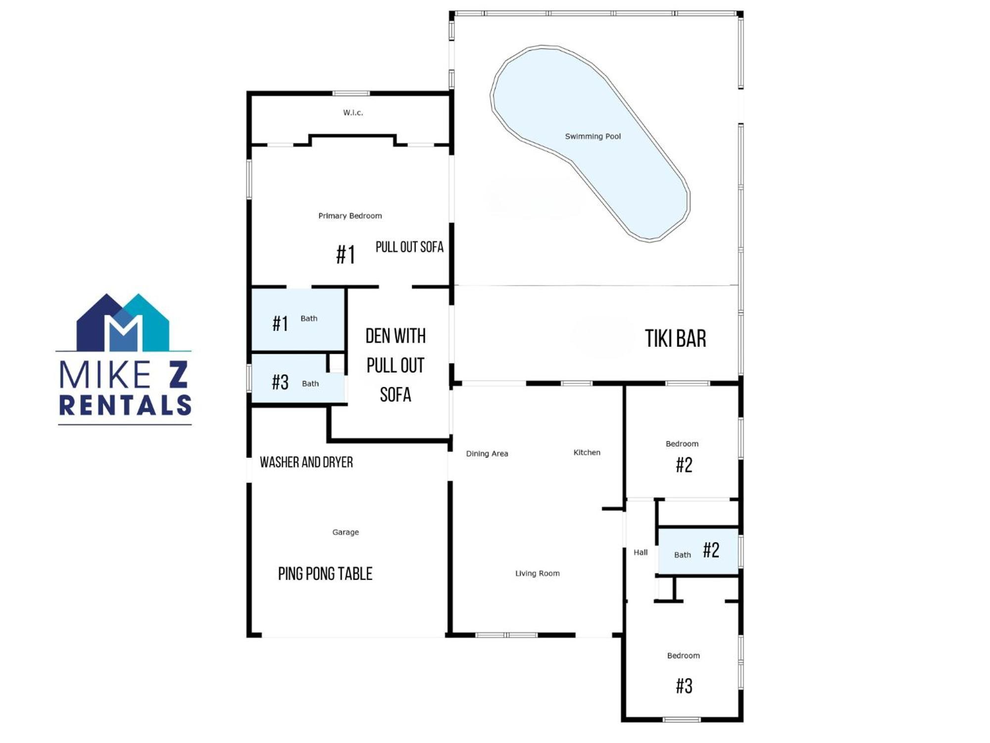 Salt Water Heated Pool With A Tiki Bar, A Garage Game And 4 Bikes Holiday home Naples
