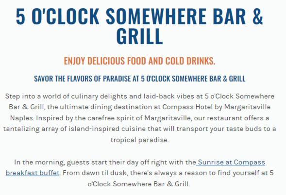 Hotel Compass By Margaritaville Naples
