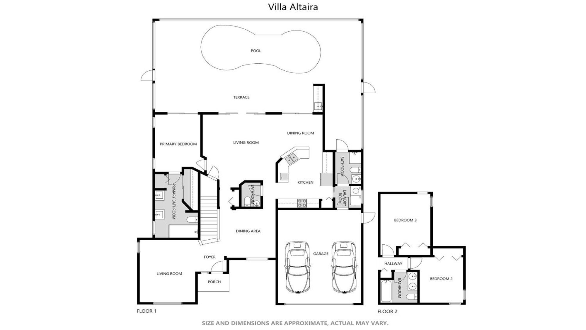 Altaira - Location View Pool Spa4 Bed Villa
