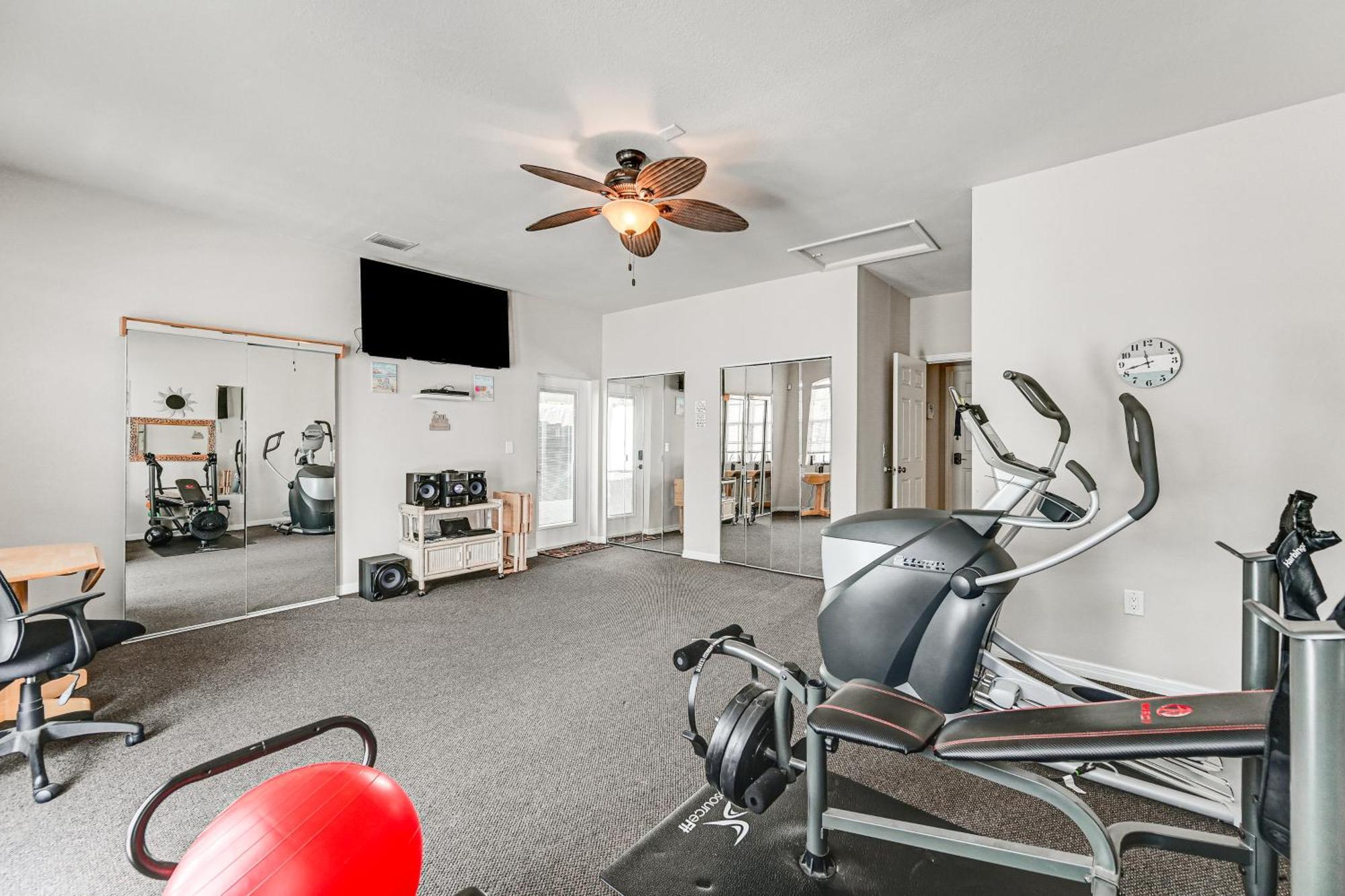 Fire Table And Gym Secluded