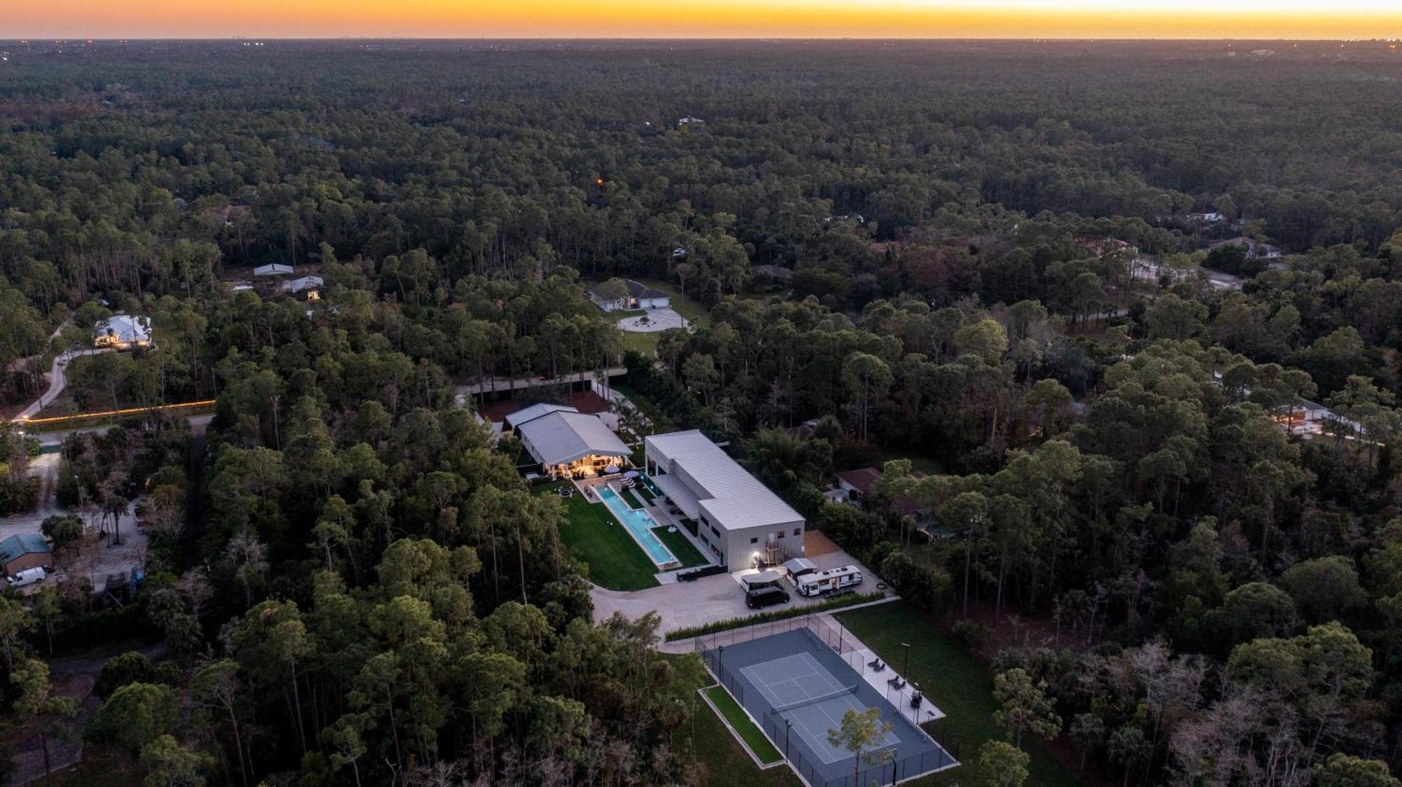 Industrial Modern Estate With Cinema Gym Pool Pickle Ball And Hot Tub Naples