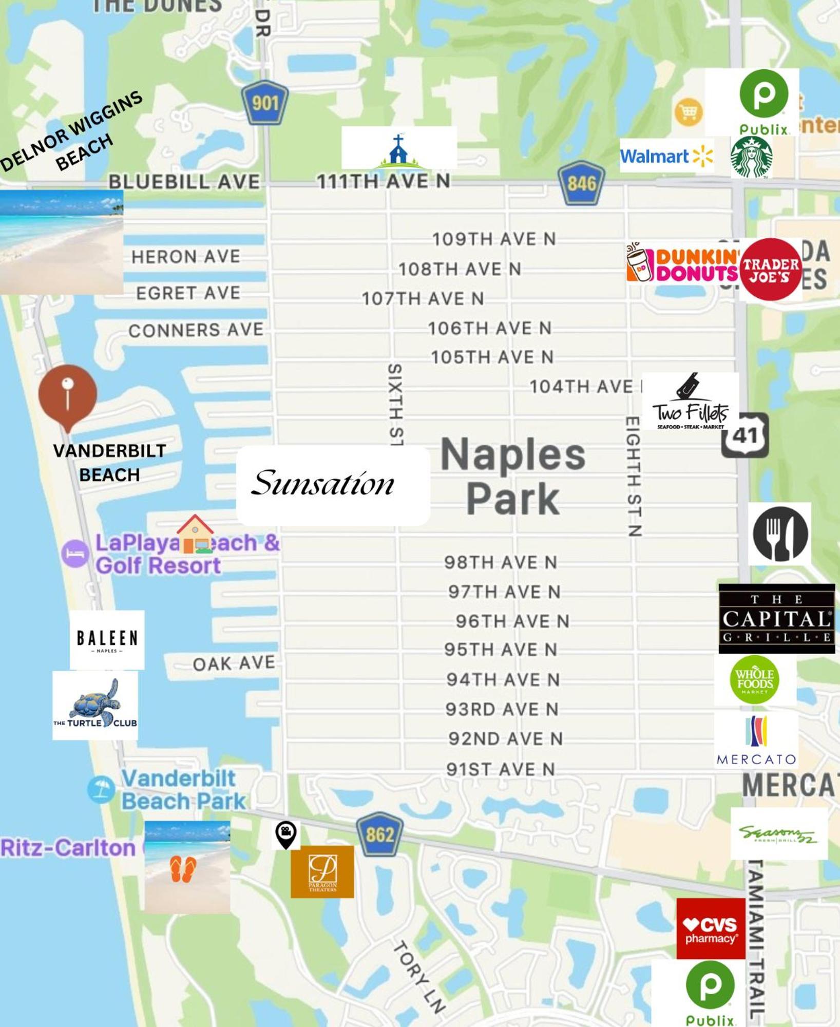 Sunsation On The Water! - Walk To Vanderbilt Beach! Salt Water Pool! Holiday home Naples